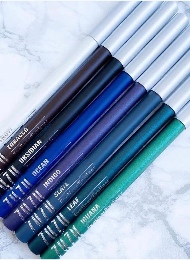 Zuzu Luxe - ZUZU LUXE Eye Defining Pencil (Leaf - Blue Green), Eyeliner Infused with Jojoba Seed Oil, Super Smooth formula glides on to define eyes. Natural, Paraben Free, Vegan, Gluten-free, Cruelty- free, Non G - Image 1