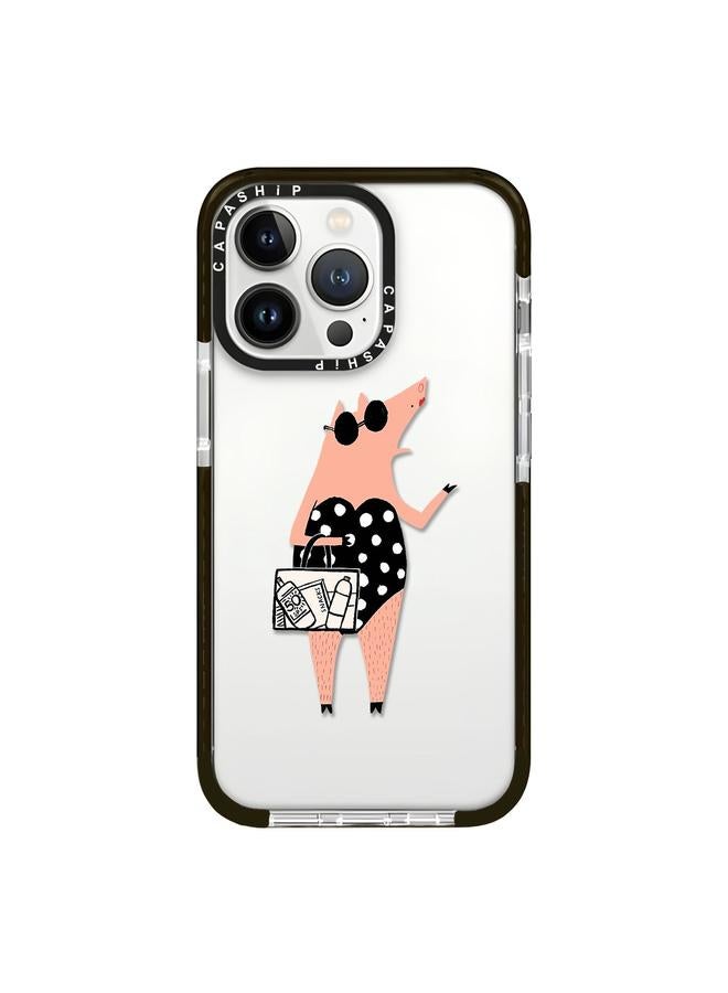 اس-توب جراب لهاتف iPhone 16 Pro بنمط توضيحي بسيط وغطاء كامل للهاتف - Image 1