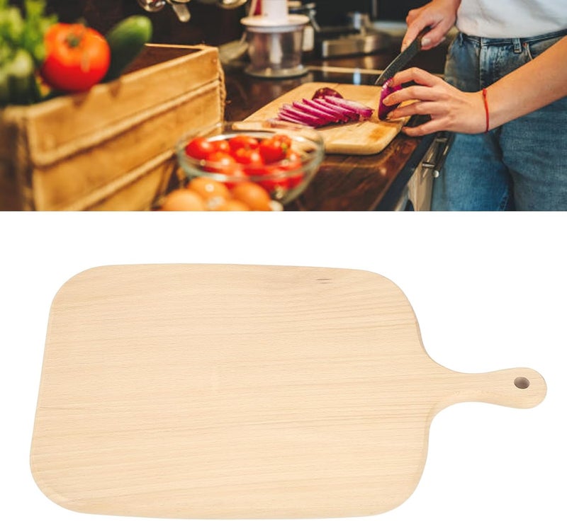 Wooden Cutting Board, Small Charcuterie Board, Small Cheese Board, Simple Multi Purpose Wooden Cutting Board for Kitchen, Party, Cafe Bar (Beechwood) (S) - Image 4