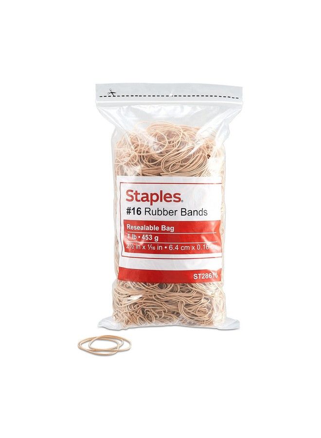 Staples ; Economy Rubber Bands Size 16 1 Lb. 2 1 2" X 1 16" - Image 2