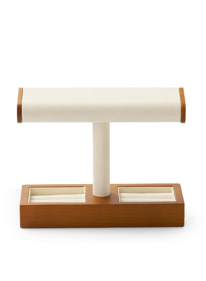 Oirlv Solid Wood Watch Display Stand T-bar Watch Stand for Men and Women Jewelry Accessory Organizer for Store and Home(SM19201) - Image 1