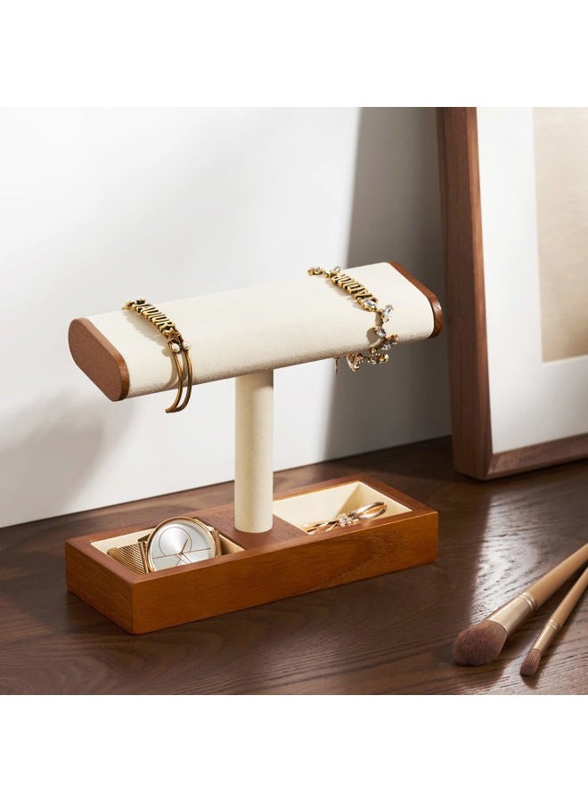 Oirlv Solid Wood Watch Display Stand T-bar Watch Stand for Men and Women Jewelry Accessory Organizer for Store and Home(SM19201) - Image 3