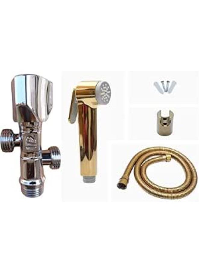 Generic Double outlet angle valve with golden bidet 