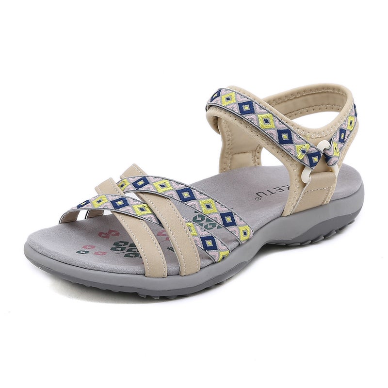 K6357-3 New 2025 Export Sports Sandals Printed Velcro Large Size Women'S Shoes Dropshipping - Image 1