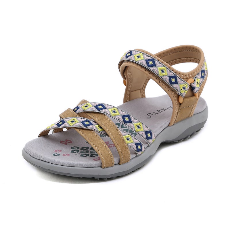 K6357-3 New 2025 Export Sports Sandals Printed Velcro Large Size Women'S Shoes Dropshipping - Image 3