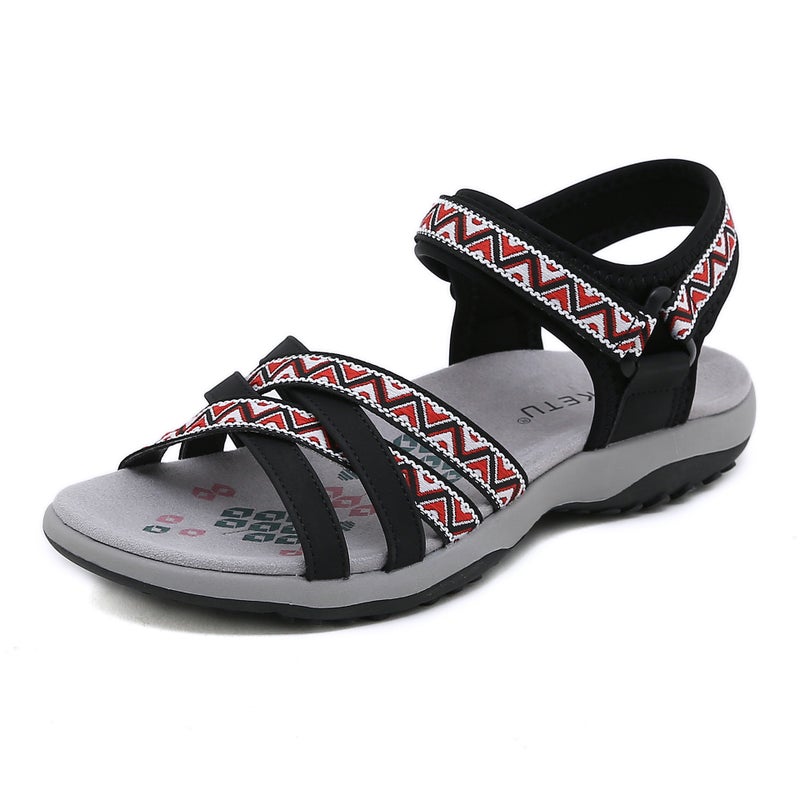 K6357-3 New 2025 Export Sports Sandals Printed Velcro Large Size Women'S Shoes Dropshipping - Image 4
