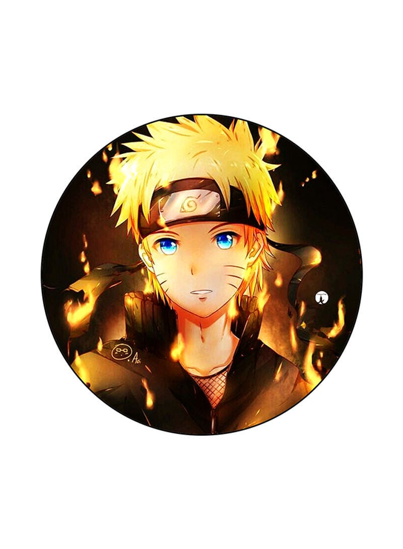 RKN The Anime Naruto Printed Mouse Pad Yellow/Brown