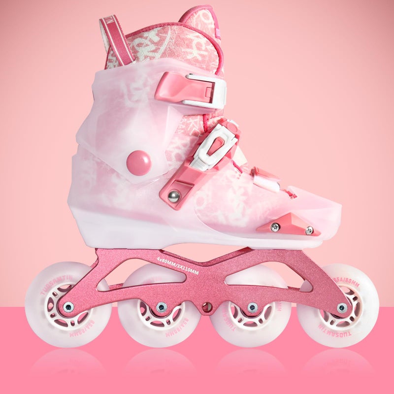 TUOSAMTIN Inline Skates for Women Adult and Girls, Outdoor Indoor Inline Skates with Adjustable Sizing (XL(8-12US)) - Image 5
