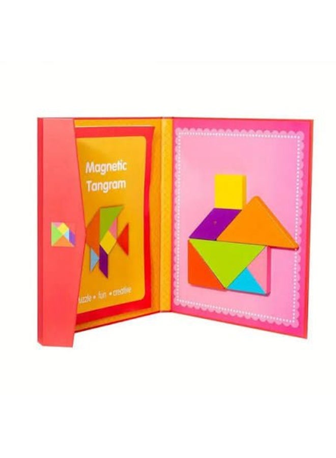 Moon Berry Red Magnet Tangram - Image 3