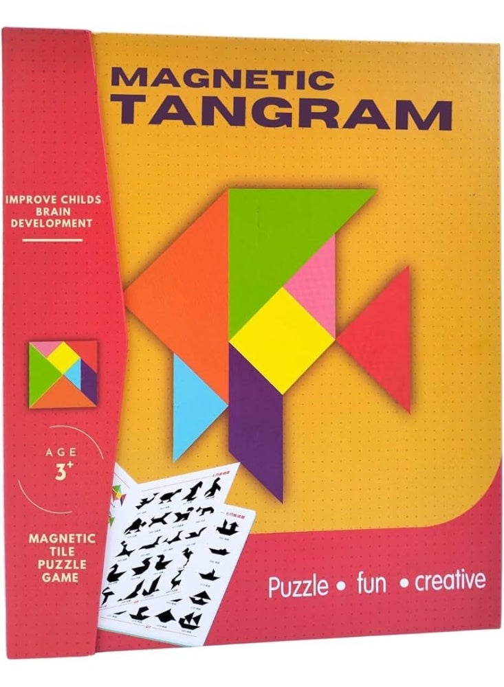 Moon Berry Red Magnet Tangram - Image 1