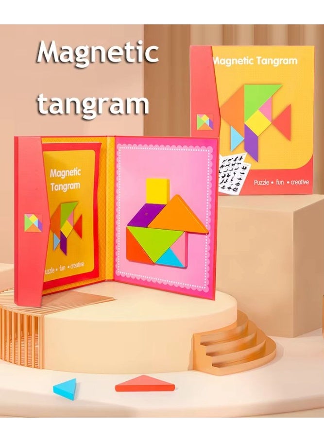 Moon Berry Red Magnet Tangram - Image 2
