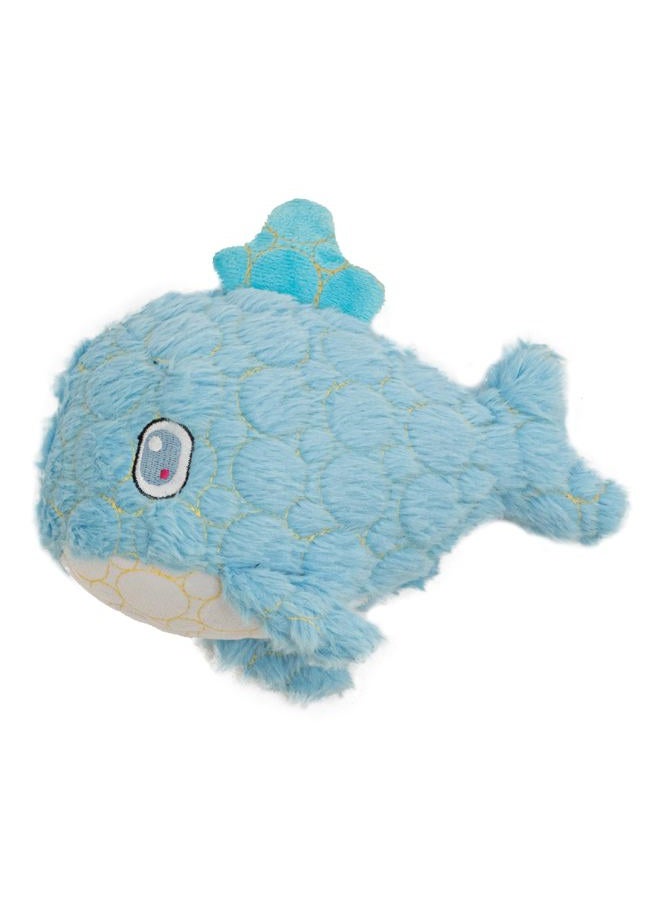 Bite Force Durable & Strong Dog Toy Blue Whale with Squeaker, Kevlar-Reinforced Seams for Aggressive chewers- Blue. - Image 1