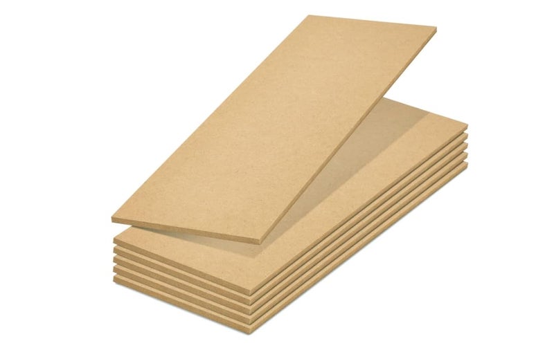 Ormango عبوة من 5 ألواح MDF مستطيلة (15 بوصة × 5 بوصة × 5 مم سمك) ، ألواح مستطيلة 15 بوصة للفنون والحرف الخشبية لأعمال الحرف اليدوية ، قصاصات MDF DIY (5 مم سمك) - Image 4
