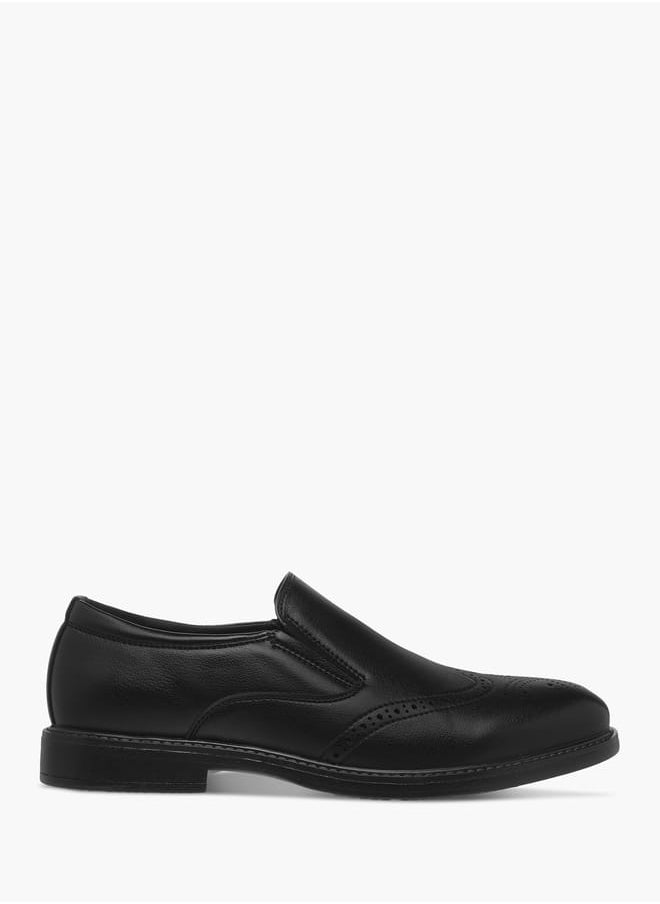 LBL by Shoexpress Men's Perforation Detail Slip-On Loafers  - Image 3