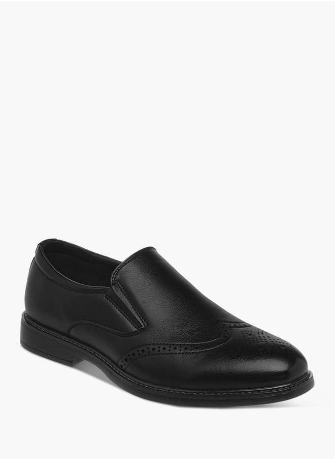 LBL by Shoexpress Men's Perforation Detail Slip-On Loafers  - Image 2