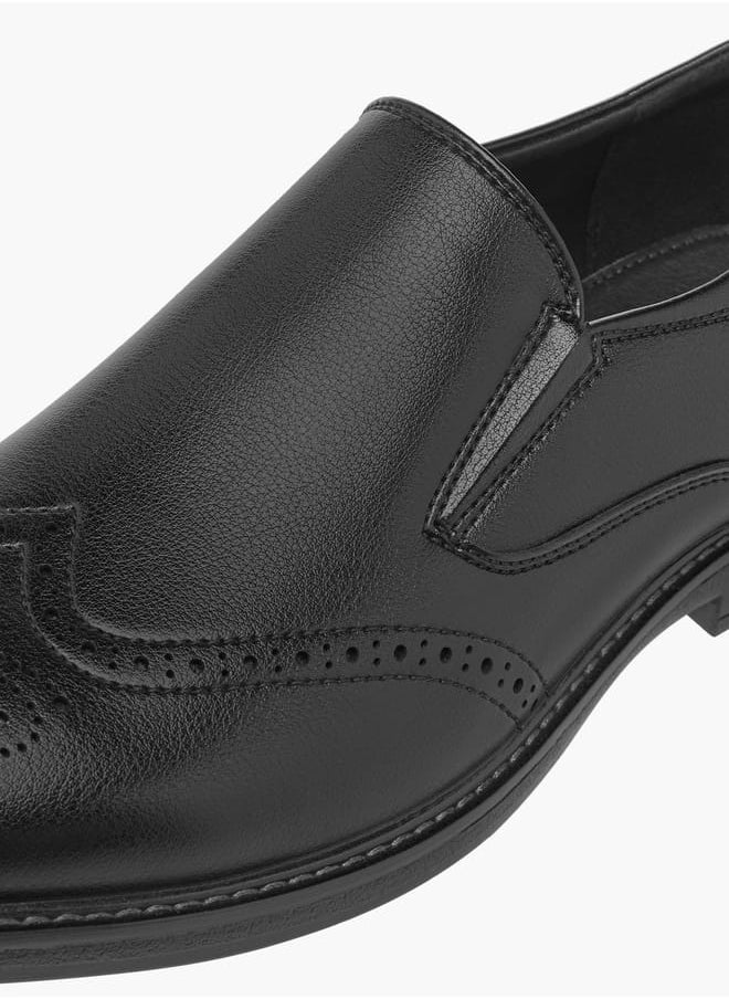 LBL by Shoexpress Men's Perforation Detail Slip-On Loafers  - Image 4