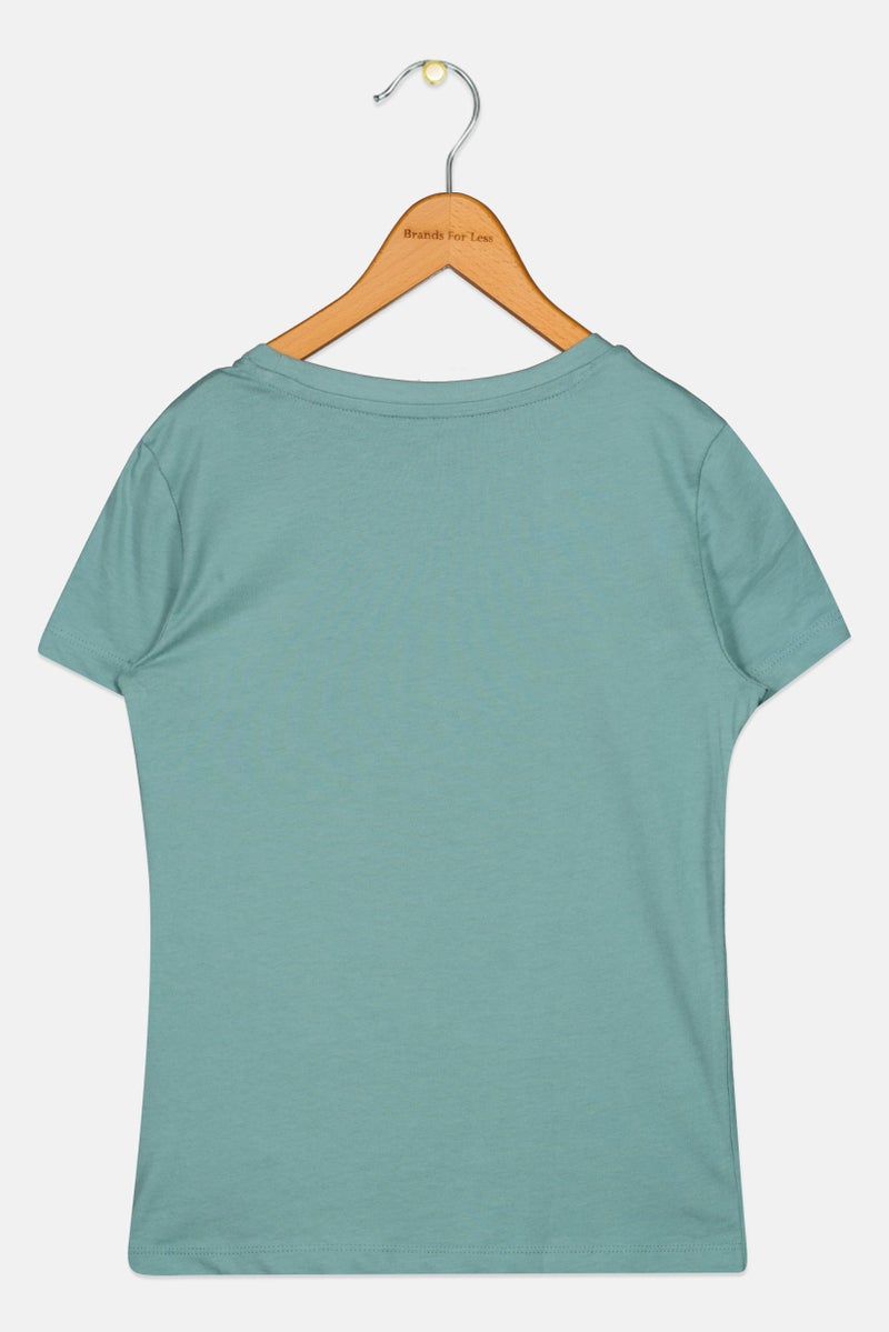 PUMA تي شيرت قصير الأكمام بنات للأطفال برقبة دائرية، متعدد الألوان - Image 2