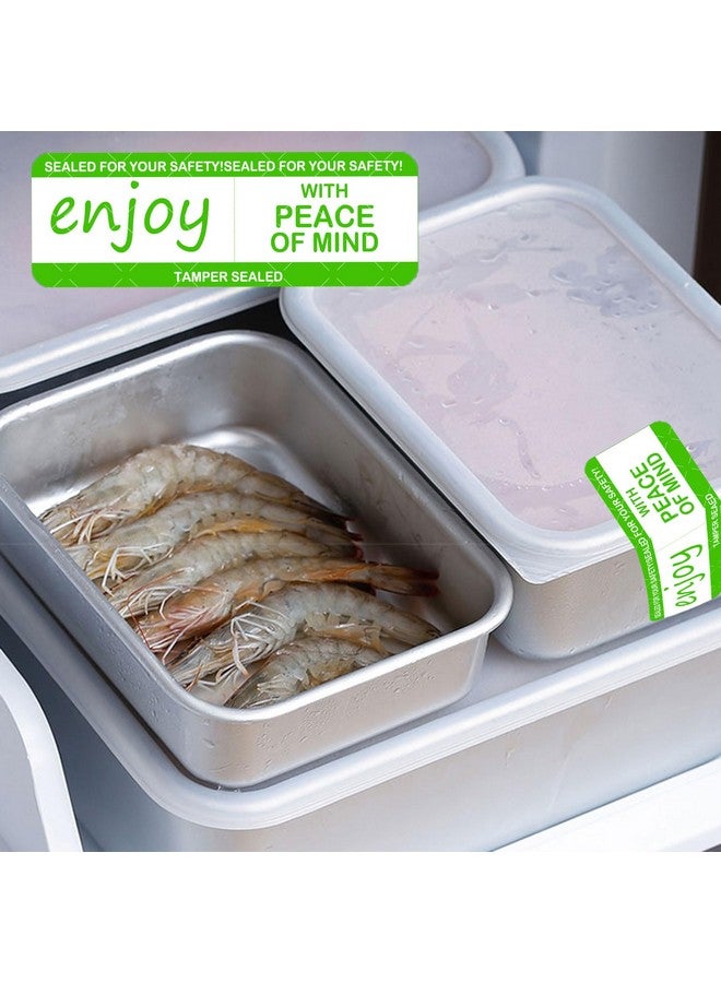 wootile Tamperevident Sealed Freshness Labels 1 X 3 Inch Tamper Evident Food Package Stickers 500 Pcs Food Delivery Stickers Adhesive Sticker For Safe Food Delivery Food Containers Bags  - Image 5