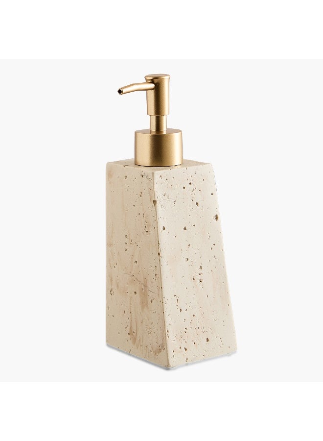 Home Box Travertine Soap Dispenser - Beige - Image 5