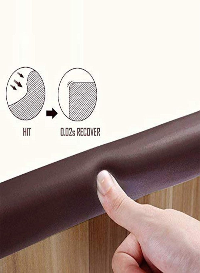 Nathgra Soft Baby Proofing Corner Guards & Edge Protectors-Pre-Taped Table Corner Protector,Child Safety for Babies,Toddles,Kids Corner Covers Furniture,Table,Desk (Proofing Guards Strip) (Brown) - Image 2