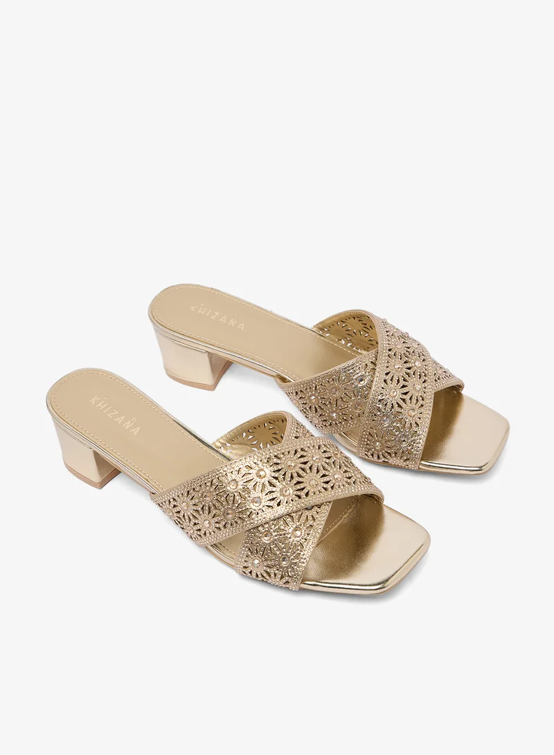 خزانة Chunky Heeled Sandals