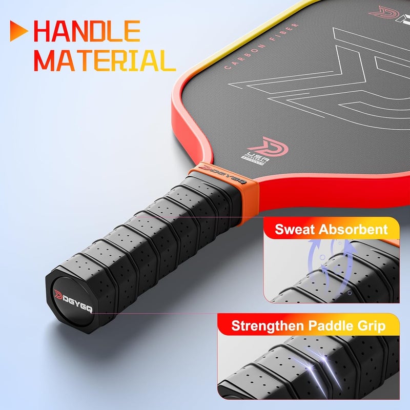 DGYGQ Carbon Fiber Pickleball Paddle with Polypropylene Honeycomb Core - Image 5