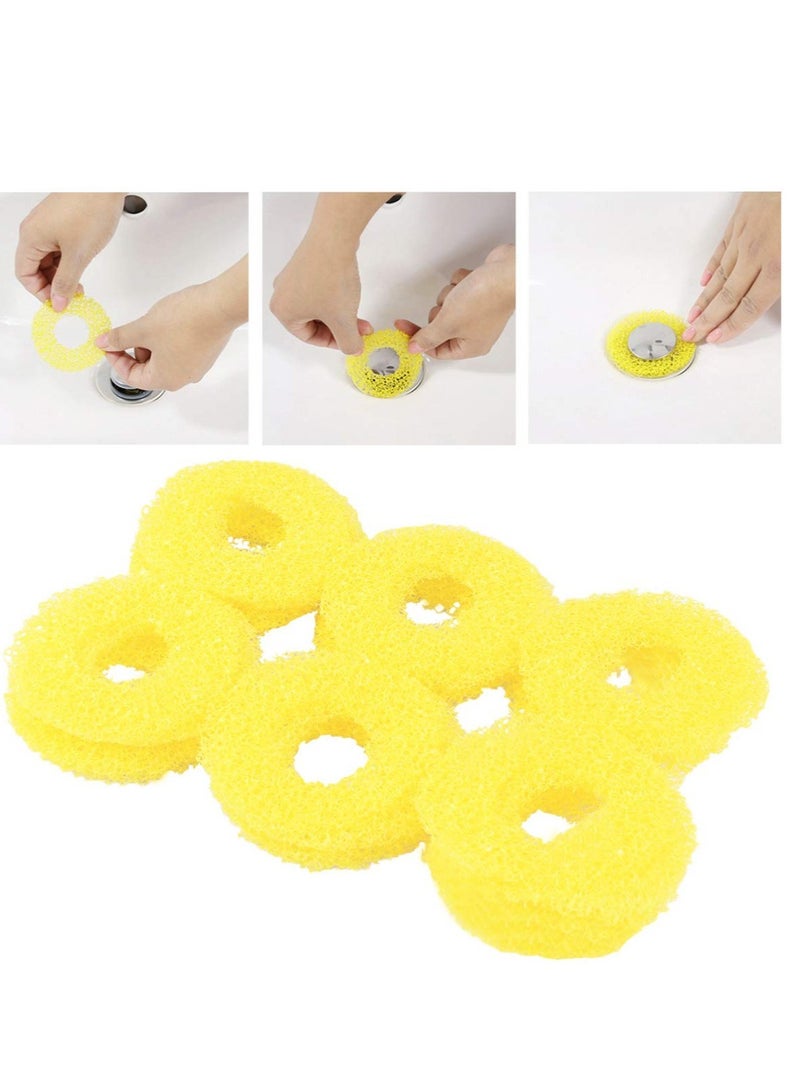 Excefore Small Caliper pop up Sink Drainage Spring Filters, 48 Pcs Disposable Shower Drain Hair Catcher, Shower Mesh Shape Drain Plug Filter, for bathrooms, bathtubs (32 Small Diameter Filter Screen) - Image 5