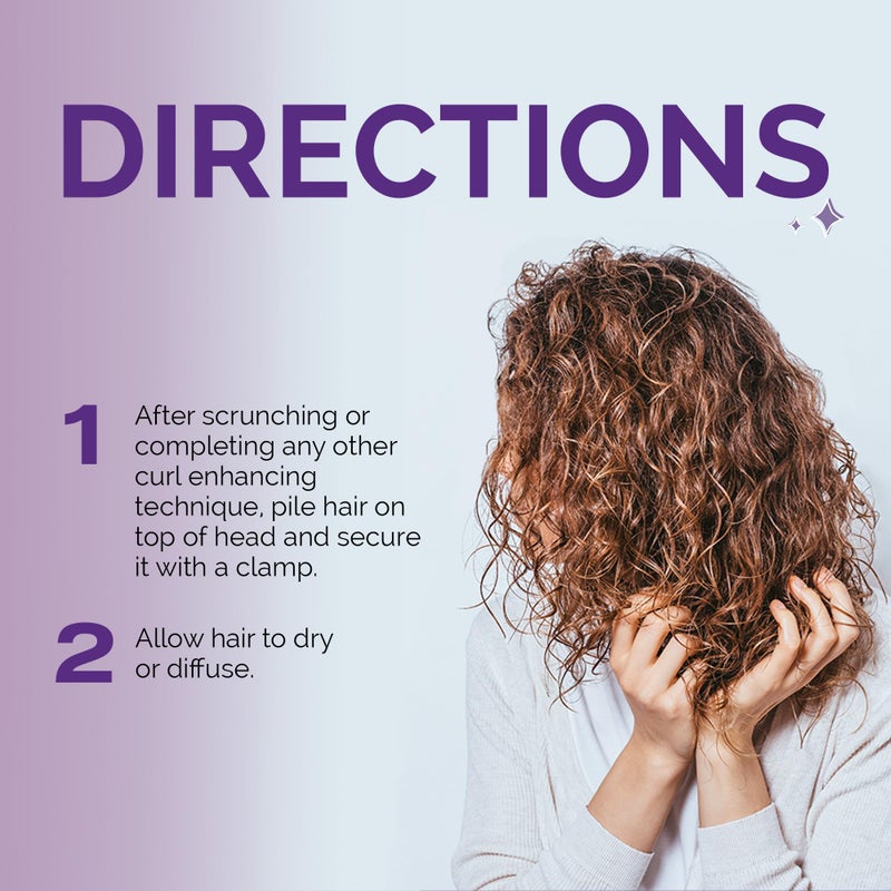 Curl Keeper Claw Clips for Thick & Thin Hair, Roller Jaw Clamps (12-Pack) - Wide Teeth Large Hair Clips for Women - Supports & Creates Volume - Hair Styling Accessories are Lightweight & Easy Clean - Image 5