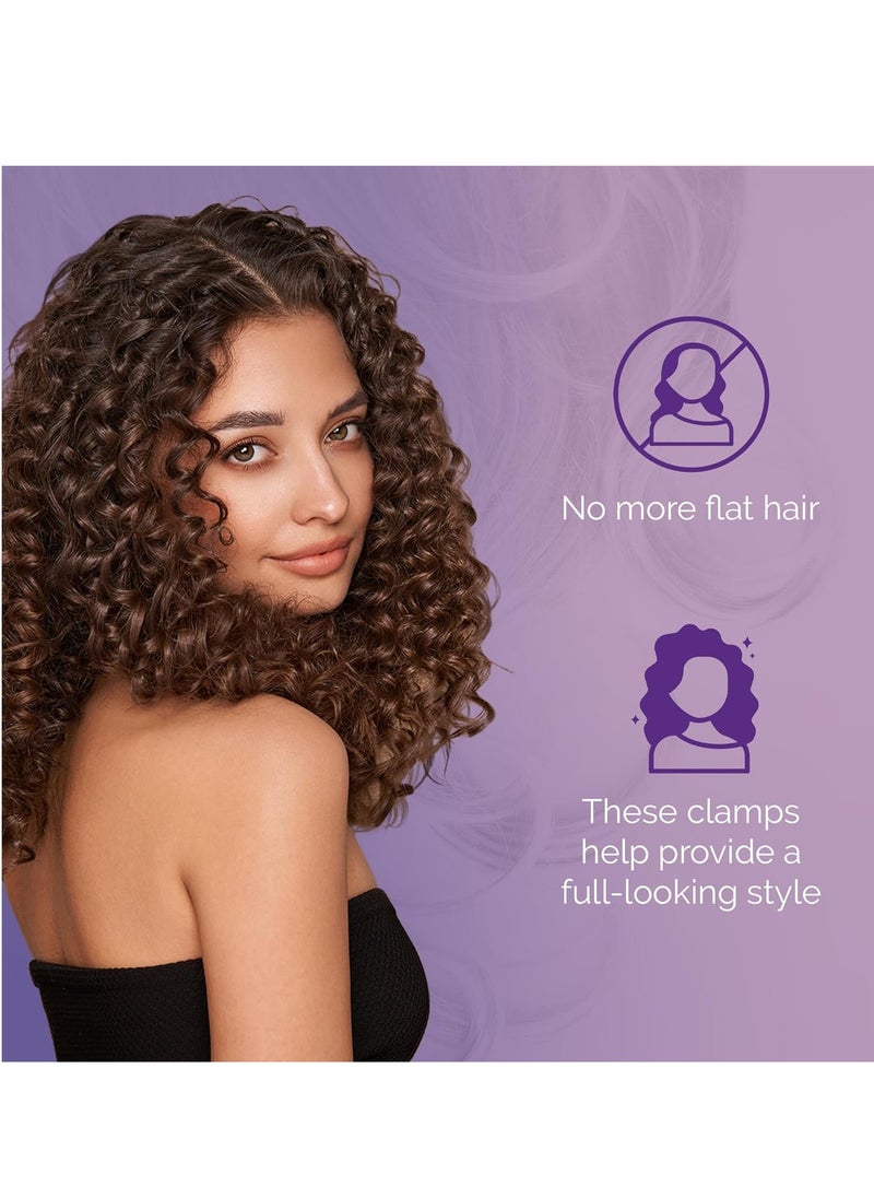 Curl Keeper Curl Keeper Claw Clips for Thick & Thin Hair, Roller Jaw Clamps (12-Pack) - Wide Teeth Medium Hair Clips for Women Supports & Creates Volume - Hair Styling Accessories are Lightweight & Easy to Clean  - Image 4
