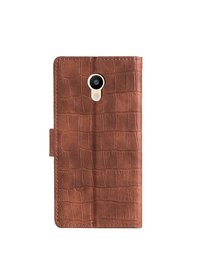 S-TOP Case For Meizu Meilan 3 Skin Feel Crocodile Texture Magnetic Clasp PU Leather Phone Case - Image 3