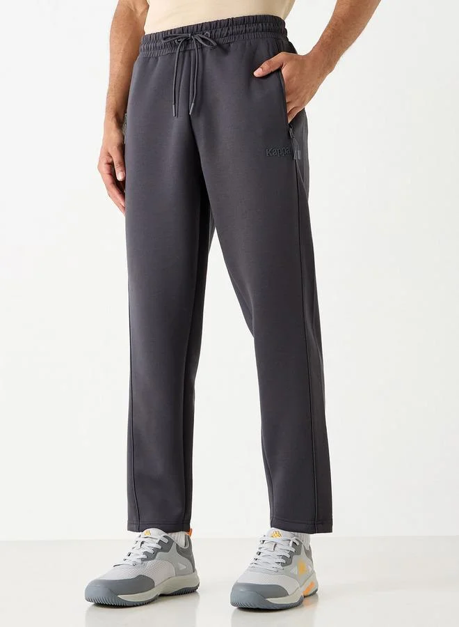 Kappa Logo Print Track Pants with Pockets