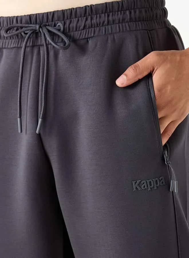 Kappa Kappa Logo Print Track Pants with Pockets