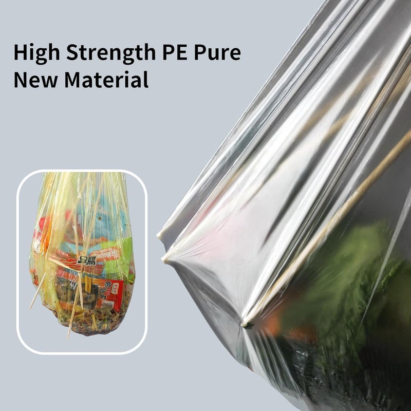 MOPALL Small Trash Bags with Drawstring, 2.6-4 Gallon Bathroom Garbage Bags, 15 Liter Black Waste Basket Liners for Bedroom, Office, Pet & Diaper Pail, Strong & Leak Proof (75 Count, 17.7" x 19.7") - Image 3