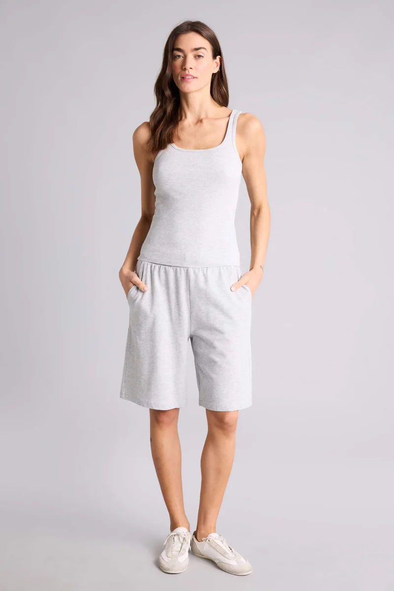 ديفاكتو Slim Fit Basic Camisole Round Collar Tank Top