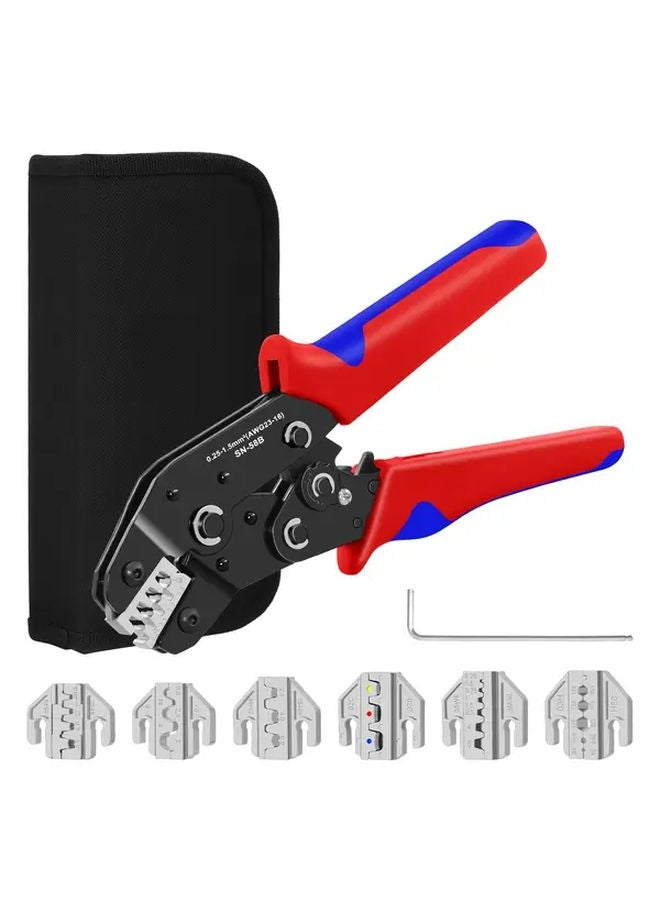 SN 58B 6 Jaw Crimping Tool Kit For Dupont JST MOLEX XH2 54 PH2 0 VH3 96 Terminals - Image 2