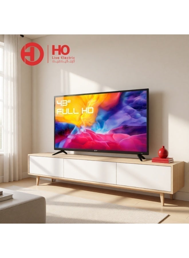 HOHO 43-Inch LED TV FULL HD – 3 HDMI, 2 USB, AV Input, PC Input, Headphone Output - Image 3