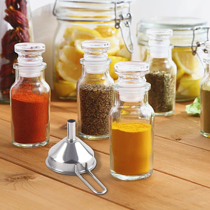 Stainless Steel Funnel Set Long Handle Food Grade for Kitchen Oil Liquids Spices - Image 4