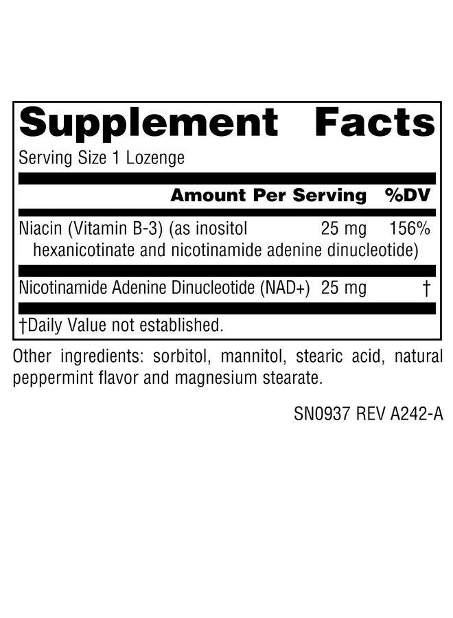 Source Naturals NAD+, Coenzymated B-3, Supports Cellular Energy*, 25 mg - 60 Lozenges - Image 4
