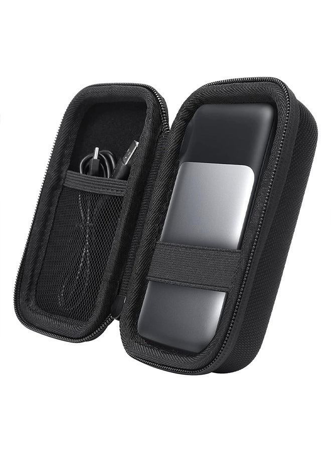 MARGOUN Carrying Case For Power Banks Organizer Case Portable Electronic Pouch Gadget Bag For MacBook Power Adapter Cable Stylus Pen SD Card Charger Mouse Power Bank USB Flash Drive Black