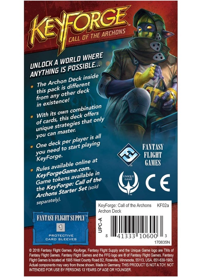 Fantasy Flight Games Keyforge: Call Of The Archons - Archon Deck  - Image 1