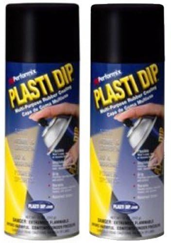 Plasti Dip Black Aerosol Spray - 2-Pack (11Oz Each) | Peelable Rubber Coating For Wheels  Tools & Diy Projects - Image 2