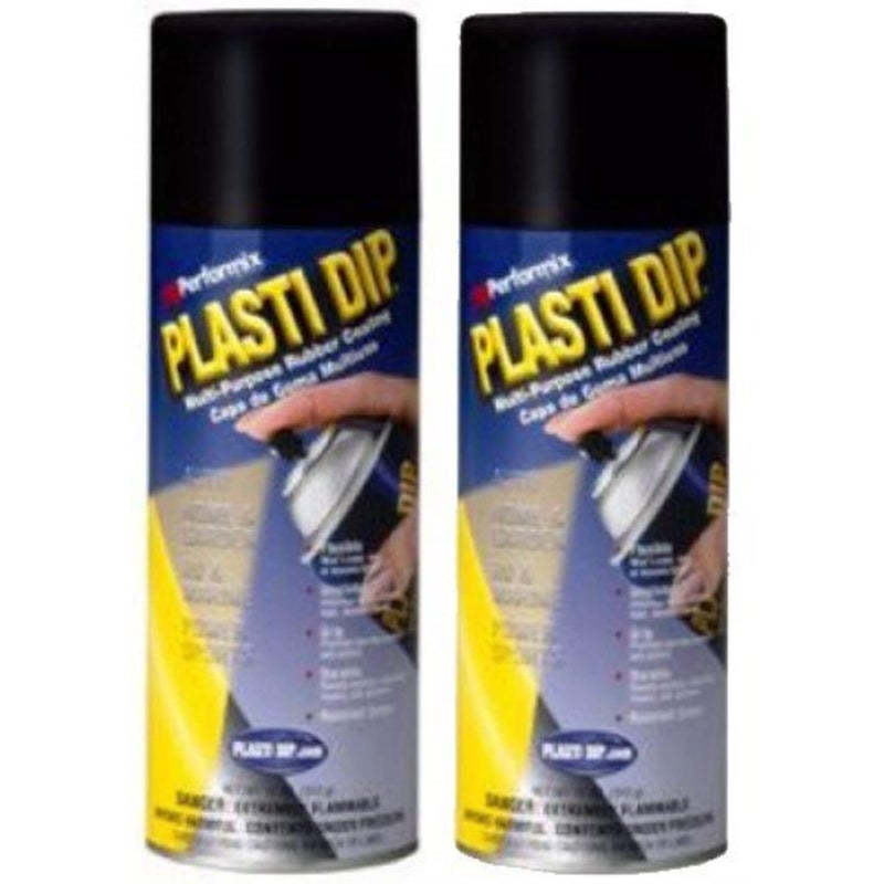 Plasti Dip Black Aerosol Spray - 2-Pack (11Oz Each) | Peelable Rubber Coating For Wheels  Tools & Diy Projects - Image 3