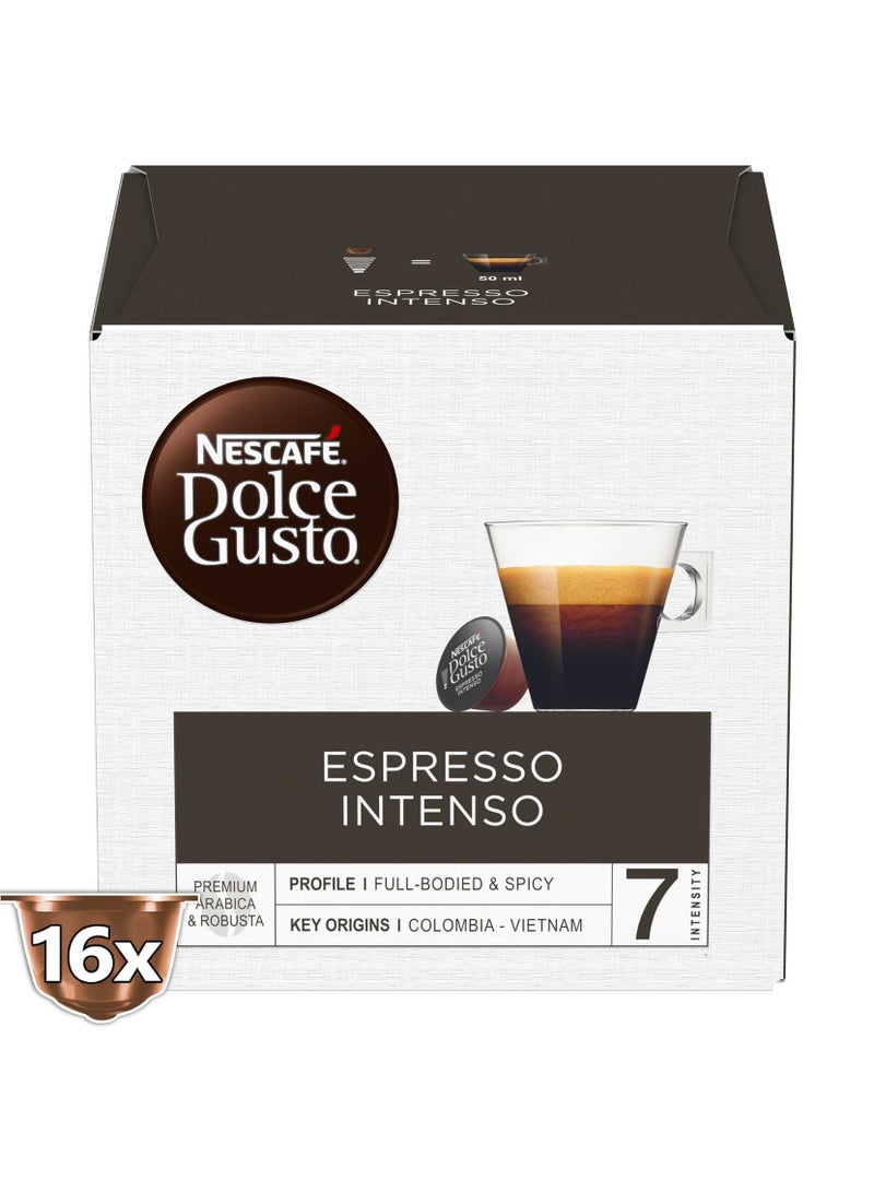 Nescafé Nescafe Dolce Gusto Espresso Intenso Coffee Capsules 128g - Image 1