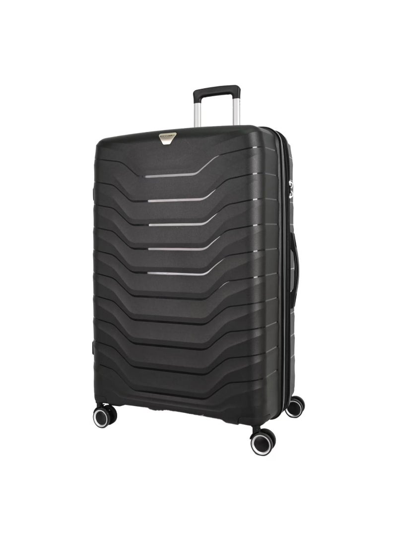 Cosmo Appolo 8 Wheel Hard Trolley, 70 cm, Black