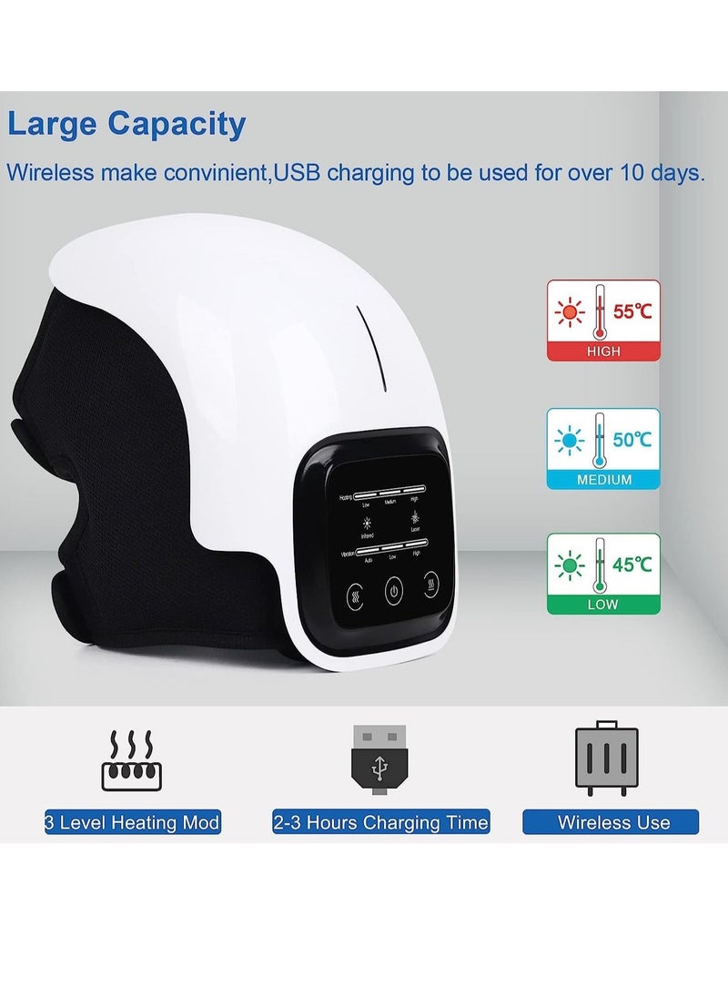 ELTRAZONE Knee Massager Large LED Screen Arthritis Knee Massage Wearable with Heat Rechargeable Electronic Smart Knee Massage for Knee Joint Pain Injury  - Image 2