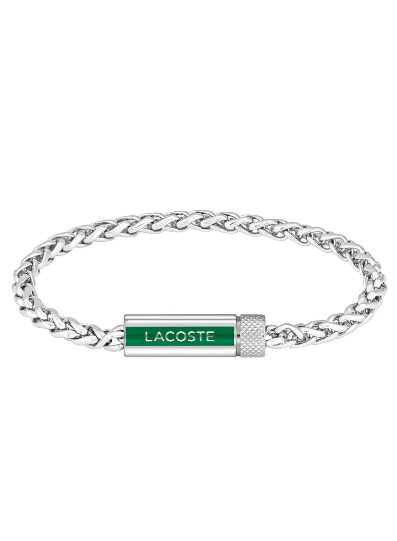 لاكوست Lacoste Men's Silver Chain Bracelets - 2040337
