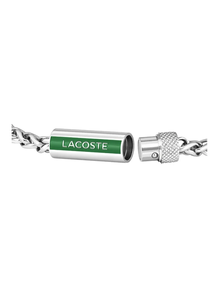 لاكوست Lacoste Men's Silver Chain Bracelets - 2040337