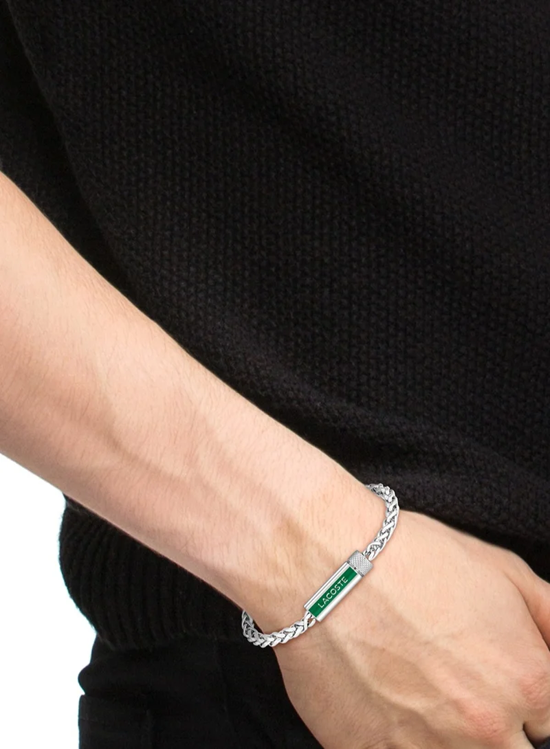 لاكوست Lacoste Men's Silver Chain Bracelets - 2040337