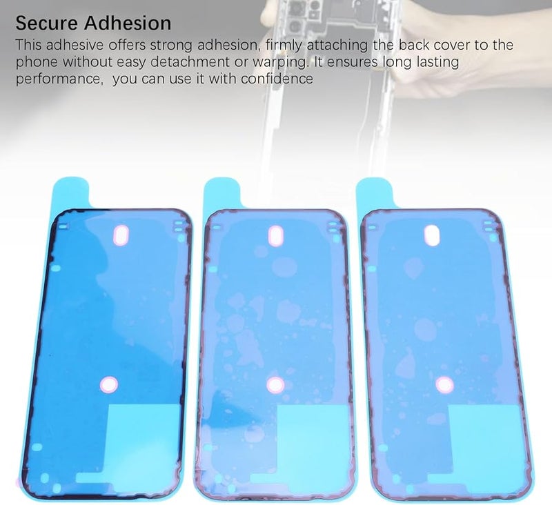 3PCS Black Back Cover Adhesive Double Sided Sticker Battery Door Repair Tool Kit - Image 5