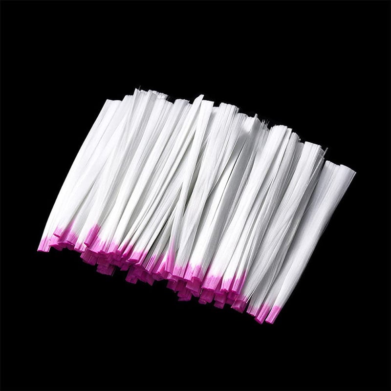 Luzen 100Pcs Professional Fiberglass Nail Extension Accessories Nail Art Extension Fiber Manicure Nail Extension Repair Tool for DIY Nail Art Salon and Home Use - Image 2